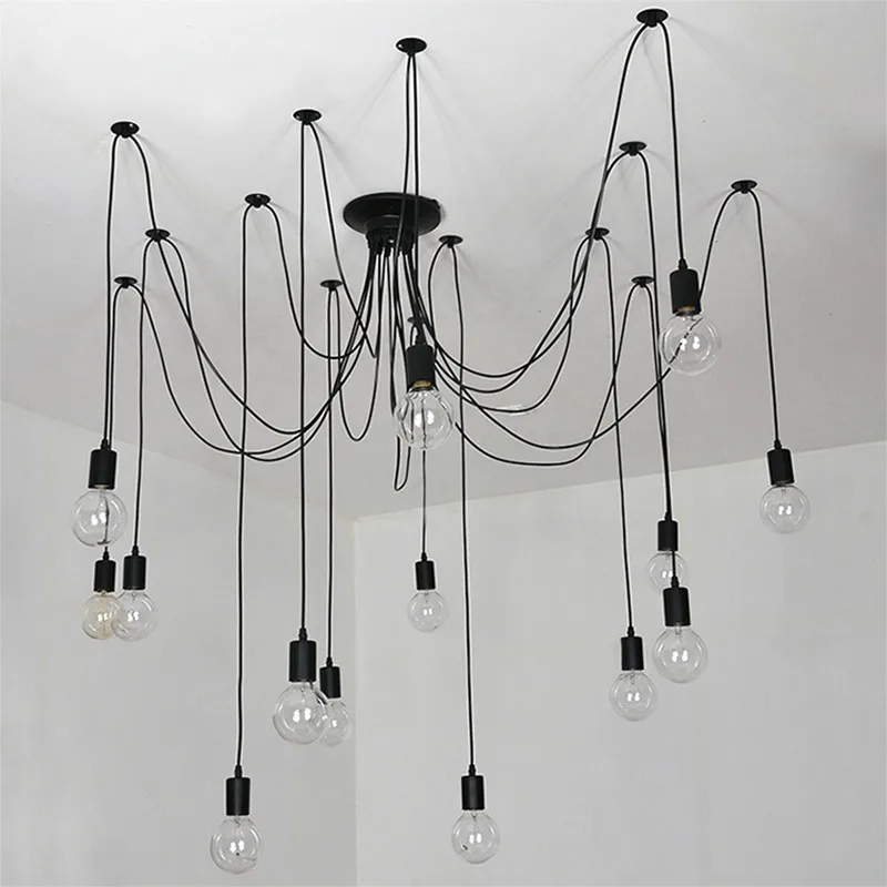 Винтажные потолочные светильники лампа в форме паука для гостиной несколько