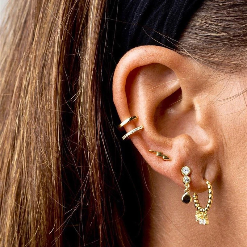 

ROXI Copper Clover Hoop Earrings for Women Girls Birthday Wedding Jewelry Earrings Circle Huggie Earring Pendientes Ear Clips