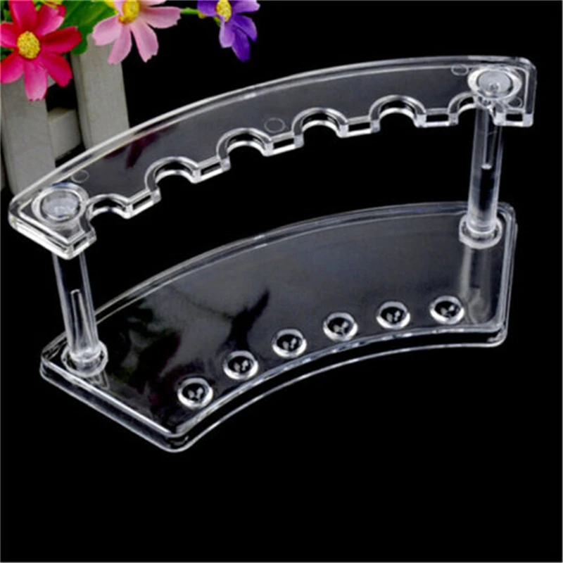 Новый прозрачный акриловый держатель для кистей УФ-геля дисплей Высокое