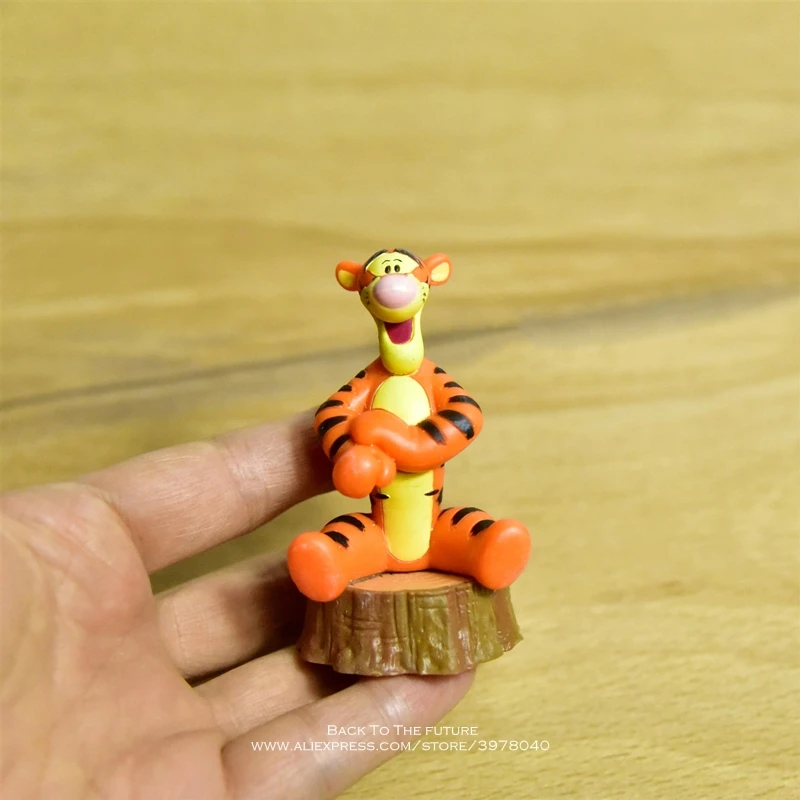 Disney Winnie the Pooh Tigger 9 см фигурка коллекция украшений аниме статуэтка детская игрушка