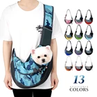 Сумка-переноска на плечо для домашних питомцев, удобная сумка-слинг из искусственной ткани Оксфорд, для улицы, для кошек и щенков