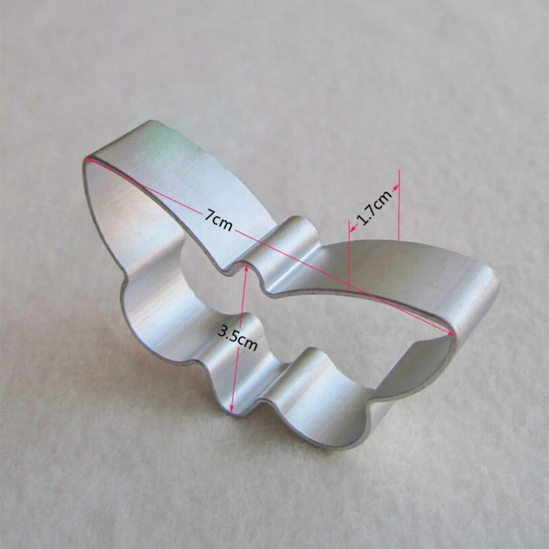 Портативная Алюминиевая форма для печенья выпечки в форме бабочки помадки