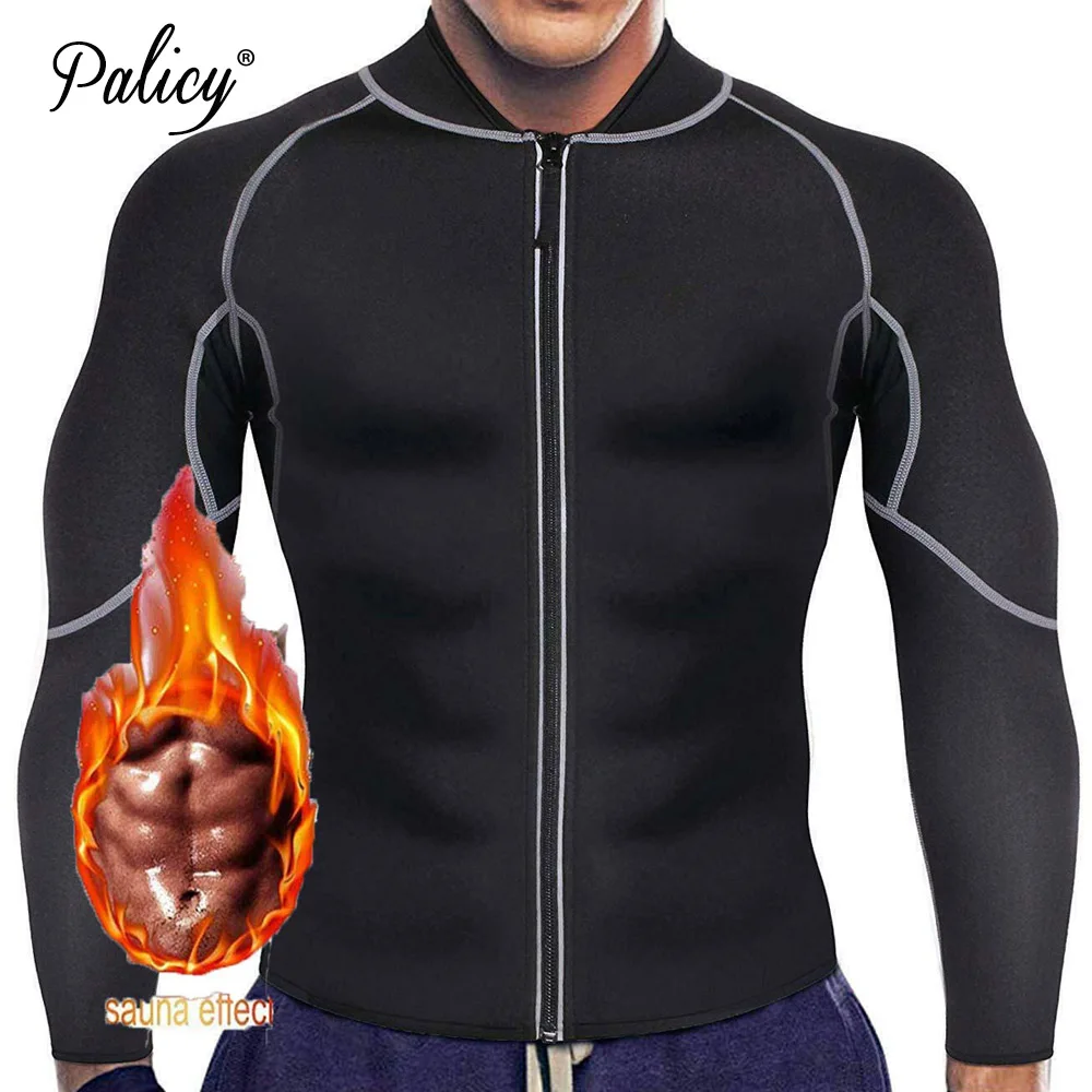 Мужской неопреновый костюм для фитнеса с длинными рукавами|Корректирующее