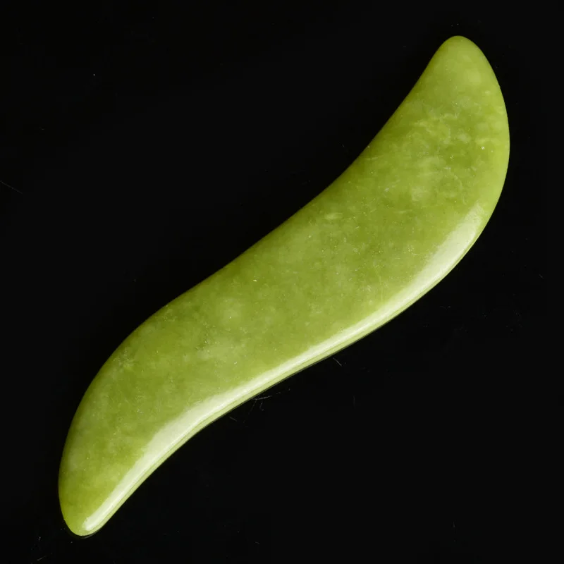 2 шт. массажные Двойные головки для лица Нефритовый ролик шеи натуральный камень