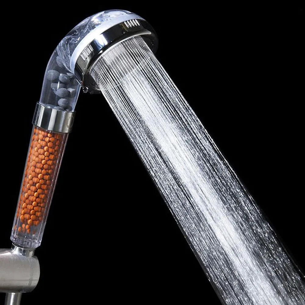 

Shower Head High Pressure Stone Stream Handheld Bath Shower Head With Negative Ion Activated Ceramic Balls