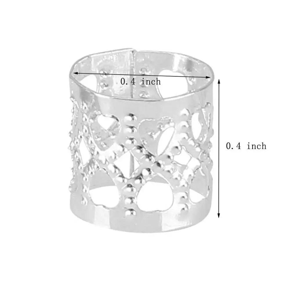 1000 шт./лот золотистые/серебристые металлические кольца микро страшные косички