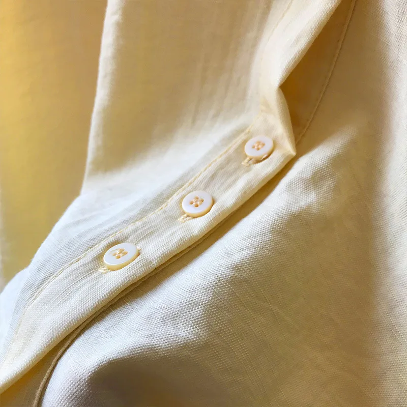 

Summer 2019 New Five-Dimensional Sleeve Casual Shirt Loose Pure-Colored Sleeve Thin Shirt Women's Top
