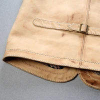10032 Read Description Asian Size Super Quality Cow Leather Vintage Waistcoat Mens Cowhide Stylish Rider Vest