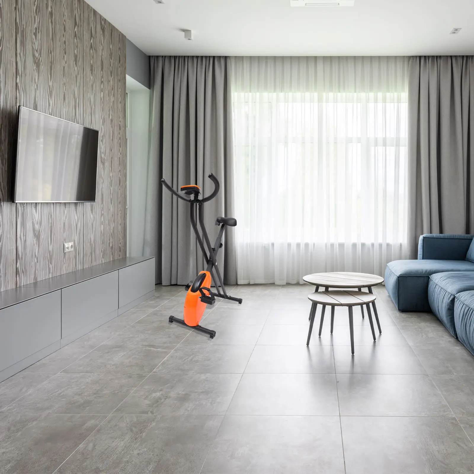 

1pc Household Stationary Bike Exercise Bike Indoor Bicycle Fitness Equipment