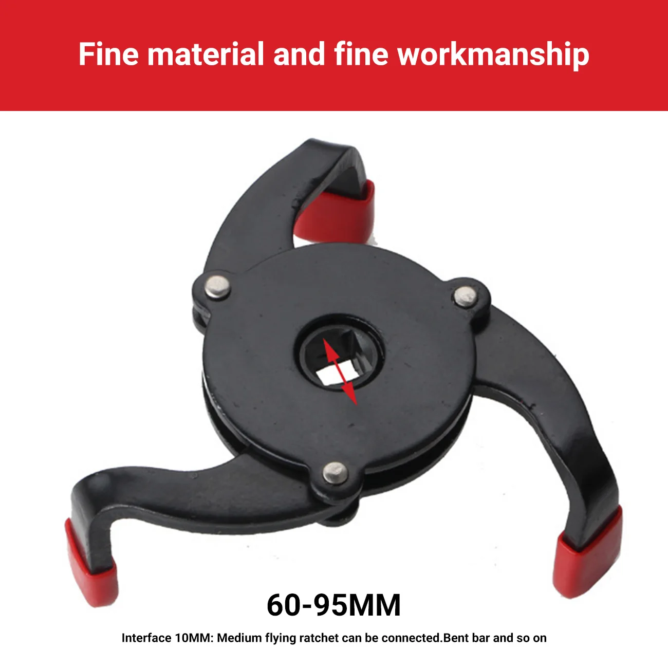 

Universal Adjustable 3 Jaw Cars Oil Filter Wrench Remover Tool for Removing Oil filters Range 2.4 inch from 3.8 inch in Diameter