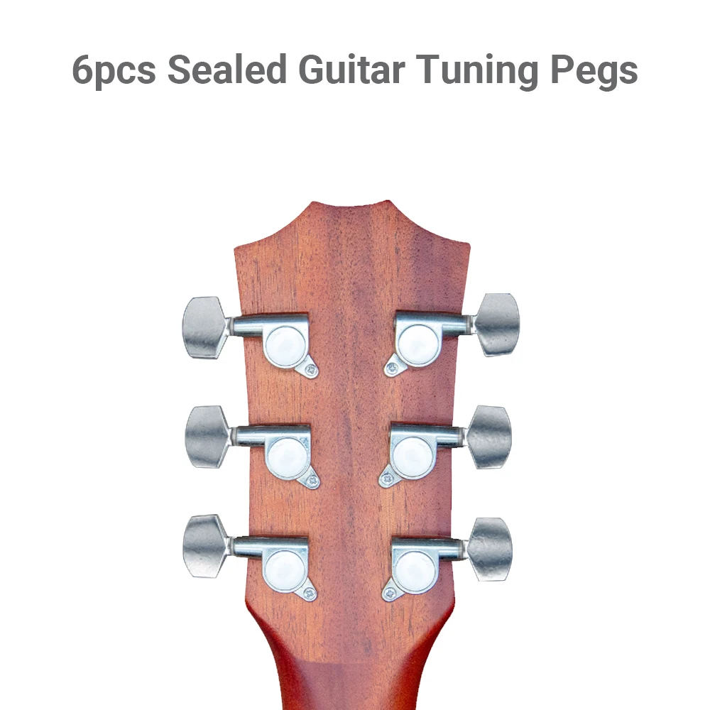 

6pcs Sealed Guitar String Pegs Locking Tuners 3L3R Tuning Pegs String Tuners Electric Acoustic Guitar Tuner Machine Heads Knobs