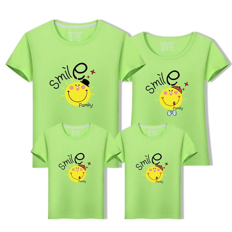 

Parent-child short-sleeved cotton family mother-daughter suit mommy and me clothes family matching clothes