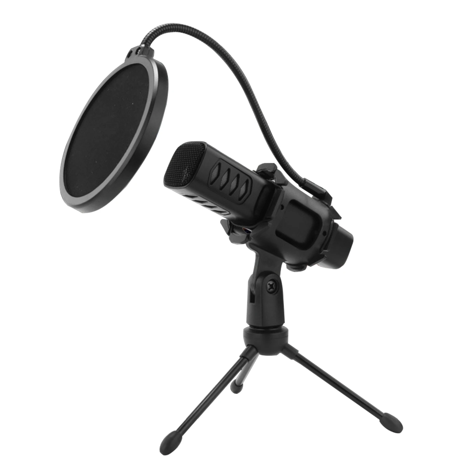 

Live Broadcast Mini With Tripod Stand Portable Type-c Multifunctional USB Microphone Desktop For Gaming Home Cardioid Condenser
