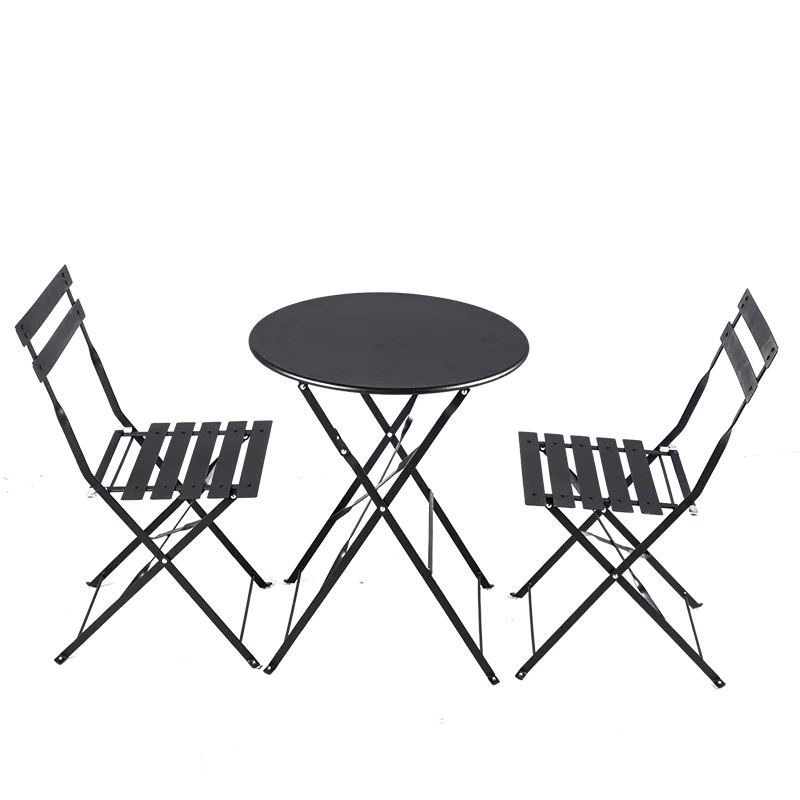 Стол и стул из кованого железа для сада улицы складной столик террасы столы
