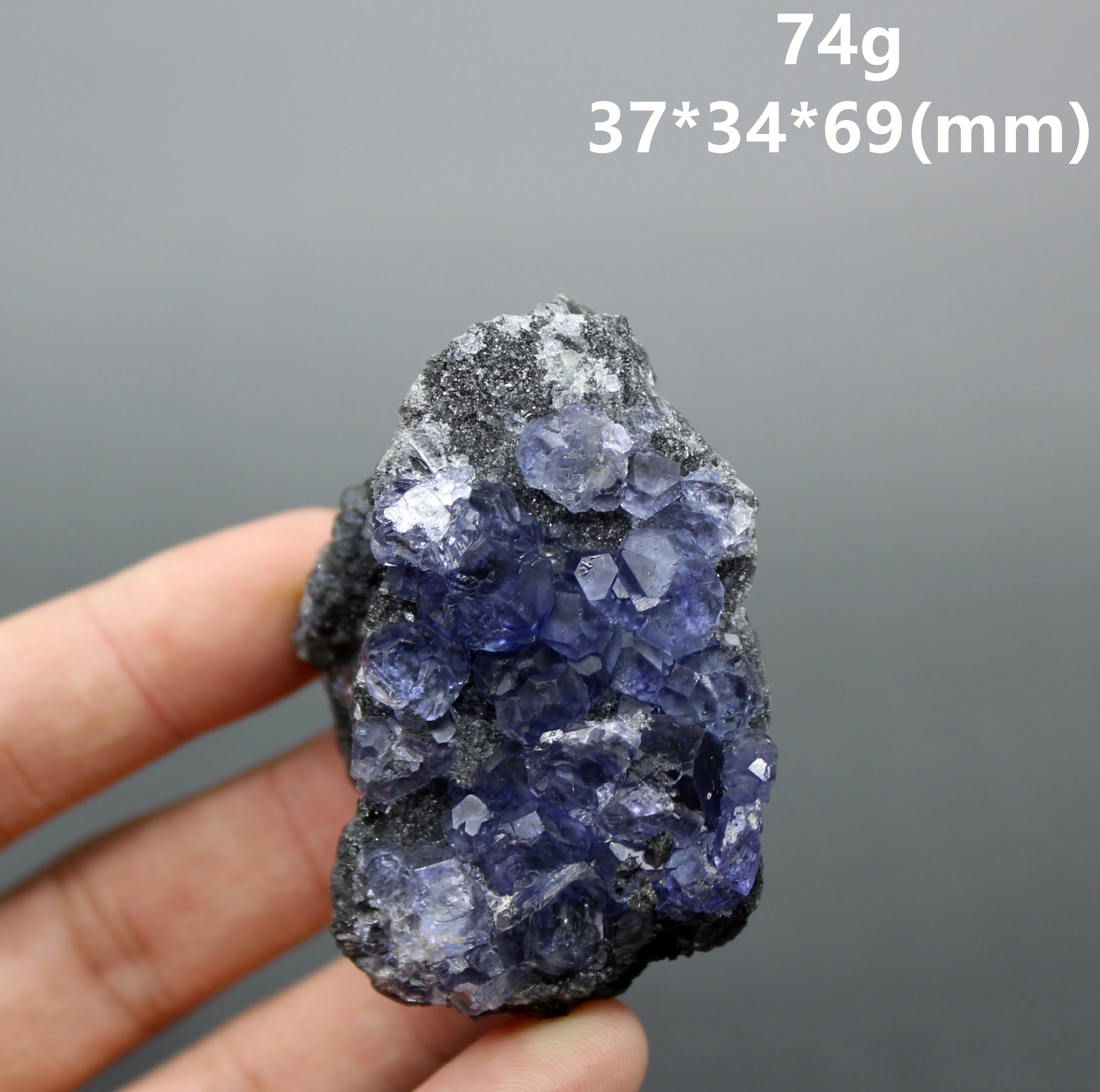 

100% Natural Polyhedral Tanzanite blue Purple fluorite cluster mineral specimens Gem level Stones and crystals