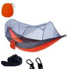 Акция-1-2 портативный гамак для кемпинга на открытом воздухе с москитной сеткой качели для сна легкая кровать для путешествий для пешего туризма кемпинга