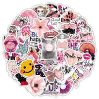 103050pcs pink girly style aesthetic creative sticker sticker notebook skateboard water cup gift toy sticker wholesale