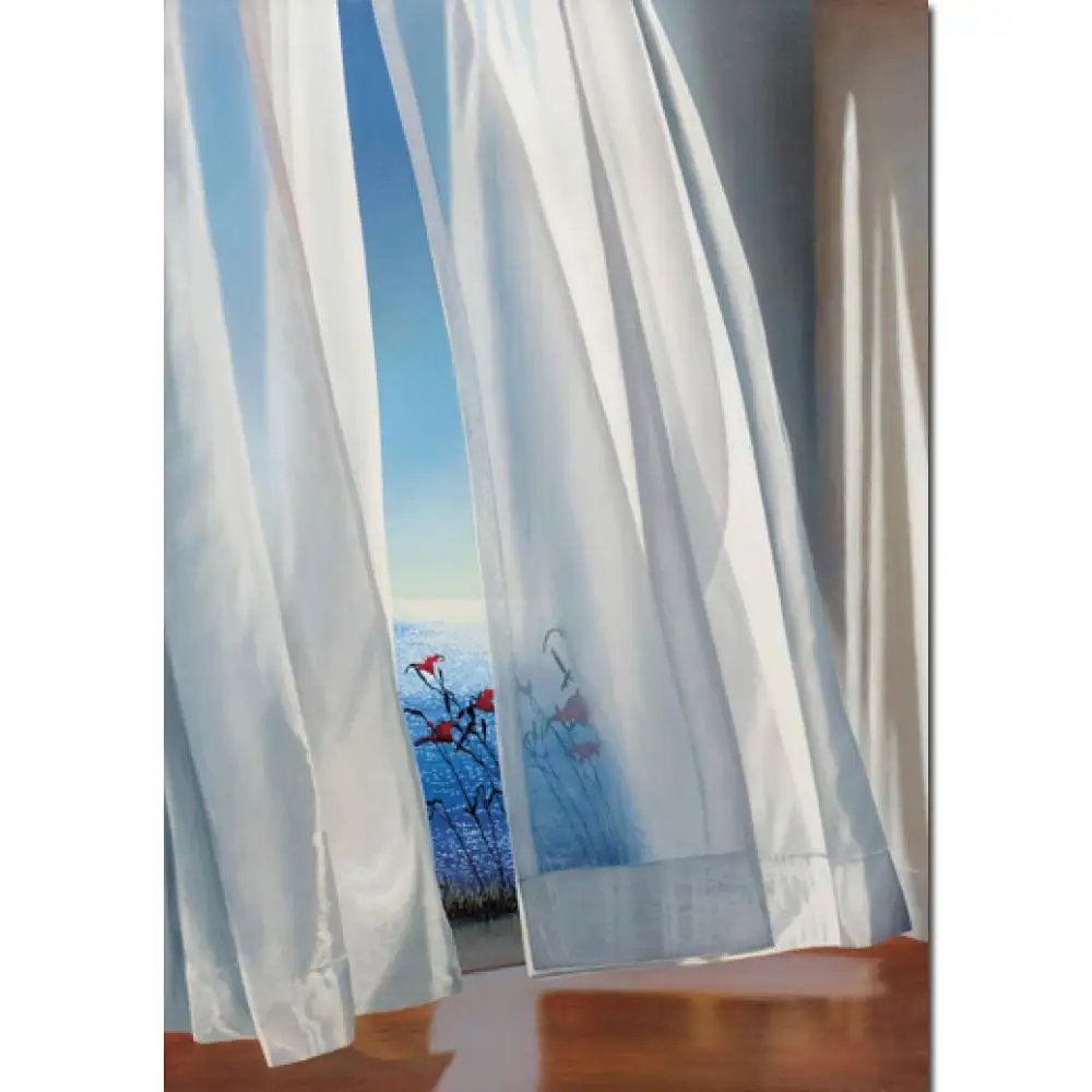 

Настенное искусство, декоративная живопись, океан, вида, Twilit, лилии ручной работы, масло, красивый морской пейзаж, холст, современное искусст...