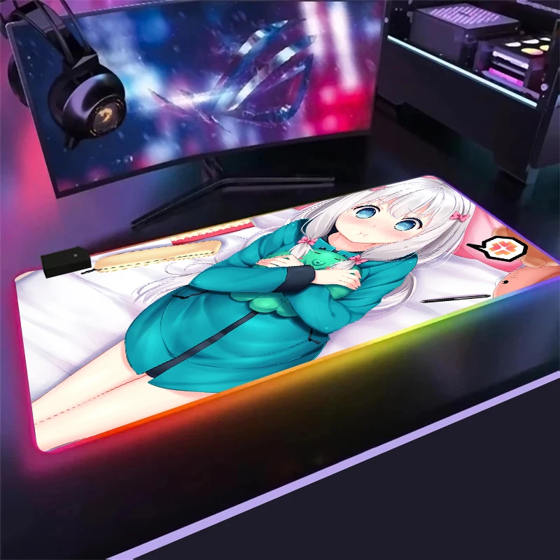 коврик для мыши с аниме izumi sagiri rgb xxl к