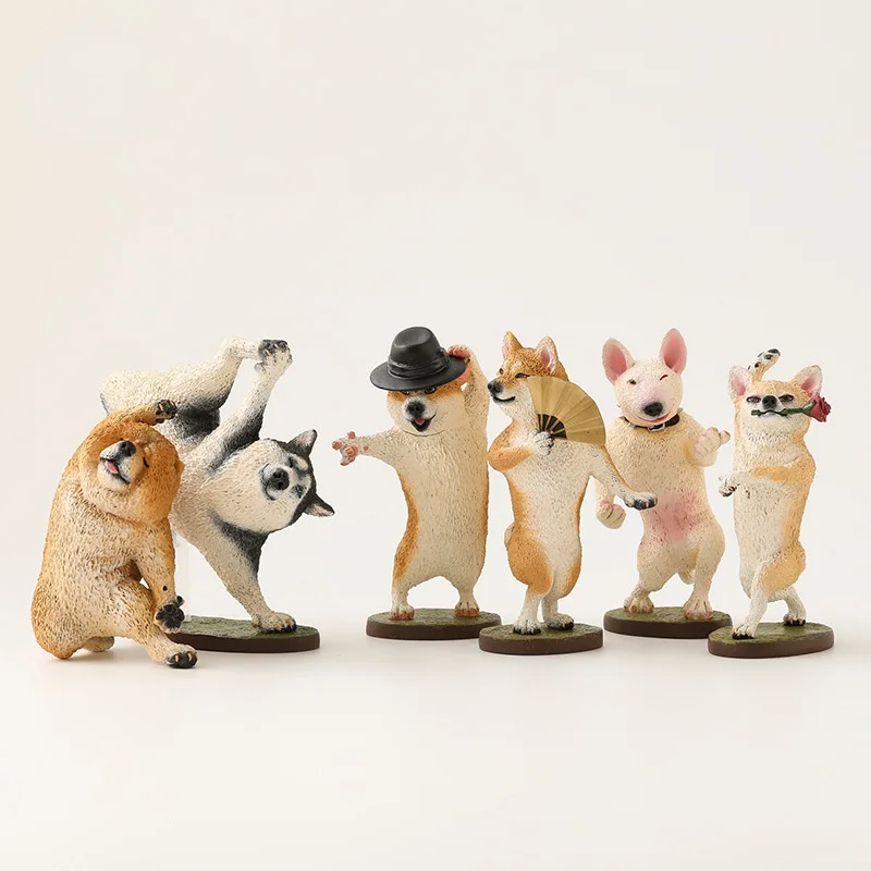 

Animal Life Shiba Inu Siberian Husky Blind Box Figure Model Funny Doll Ornaments Tabletop Decoration Children Present