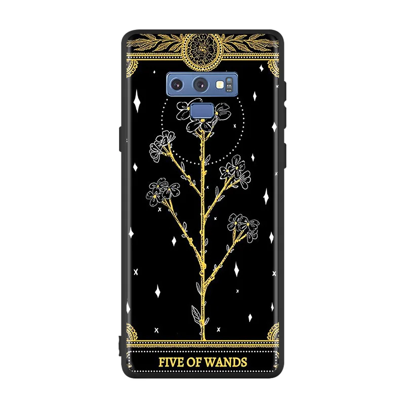 

Bright Black Cover Cool Death Tarot For Samsung Galaxy Note 20 Ultra 10 9 8 S10 S10E S9 S8 S7 Plus 5G Phone Case