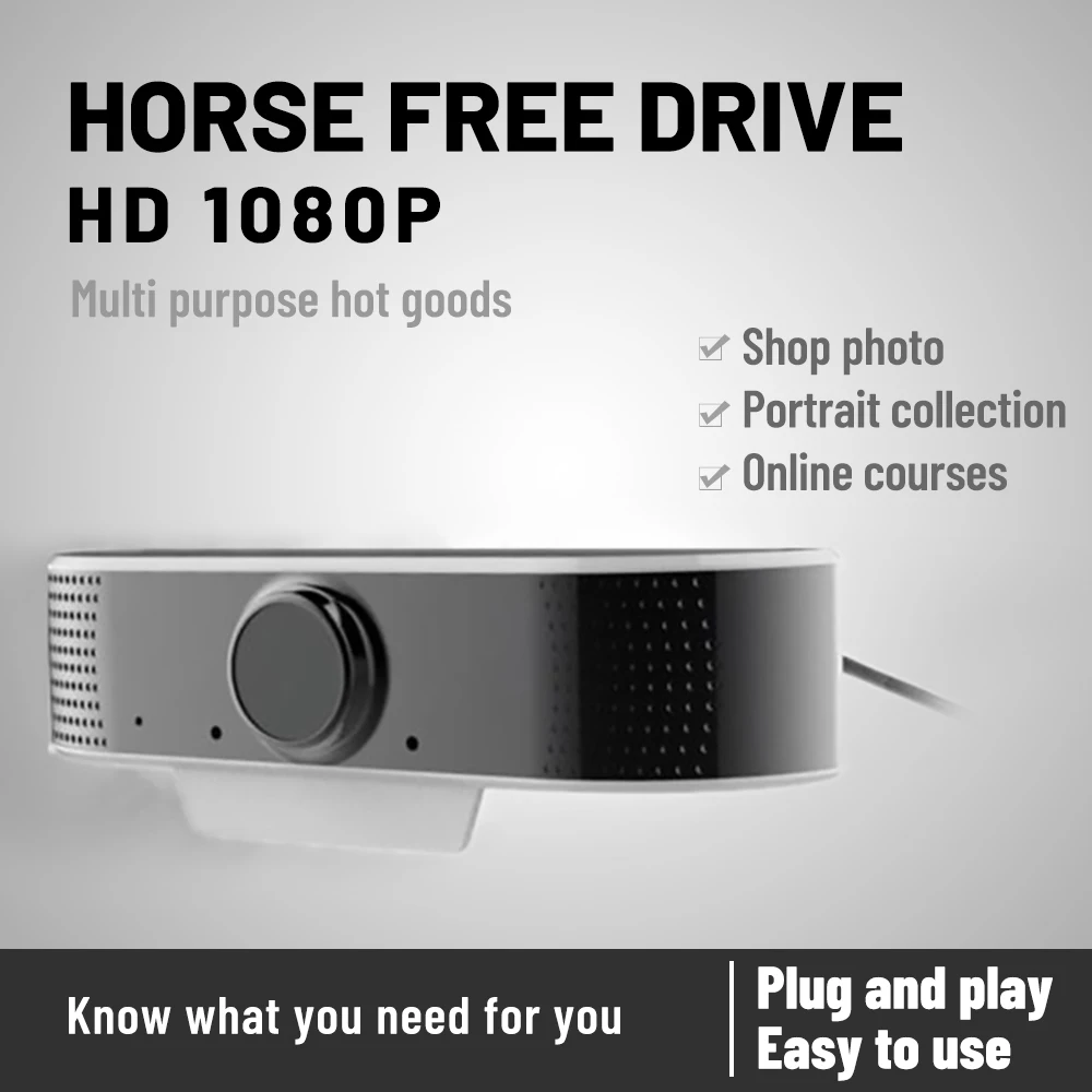 Podofo Webcam 1080P HD usb Plug Web Camerawith MIC Microphone webcam cover for laptops PC Computer For Win 7 8 10 Linux | Компьютеры и