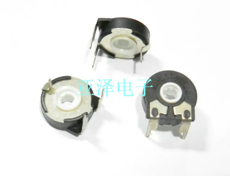 

2pcsDomestic Spanish trimmer potentiometer pt15-10k horizontal adjustable resistance oval hole 12.5mm pin pitch