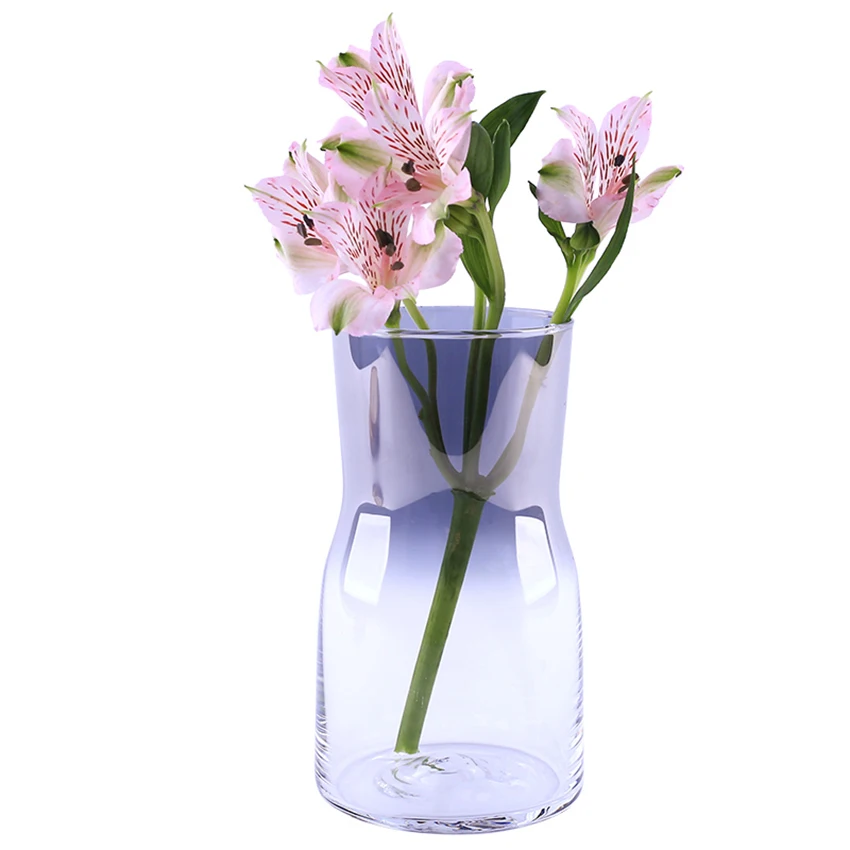 Ваза с градиентом Авроры простая маленькая замшевая ваза для цветочной