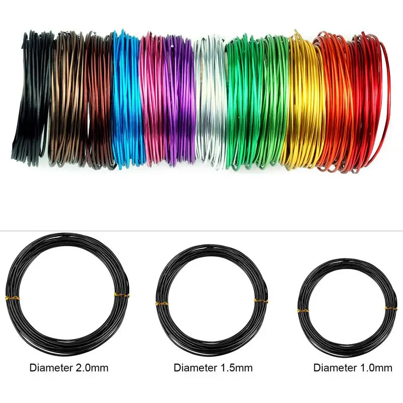

5M/Roll Bonsai Wires 1mm-3mm Metal Aluminum Wire Bonsai Modeling Material Aluminum Wire Gardening Tools