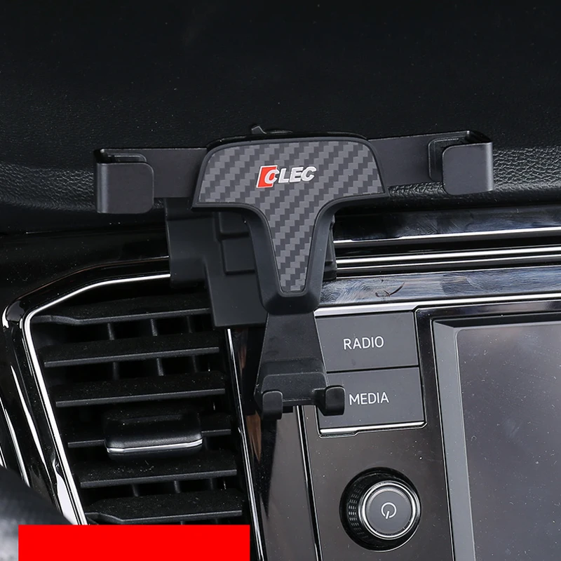

Fit for Volkswagen T-Roc 2017-2021 Car Accessories Gravity Phone Holder Air Vent Clip Mount Mobile Phone Stand Interior Moulding