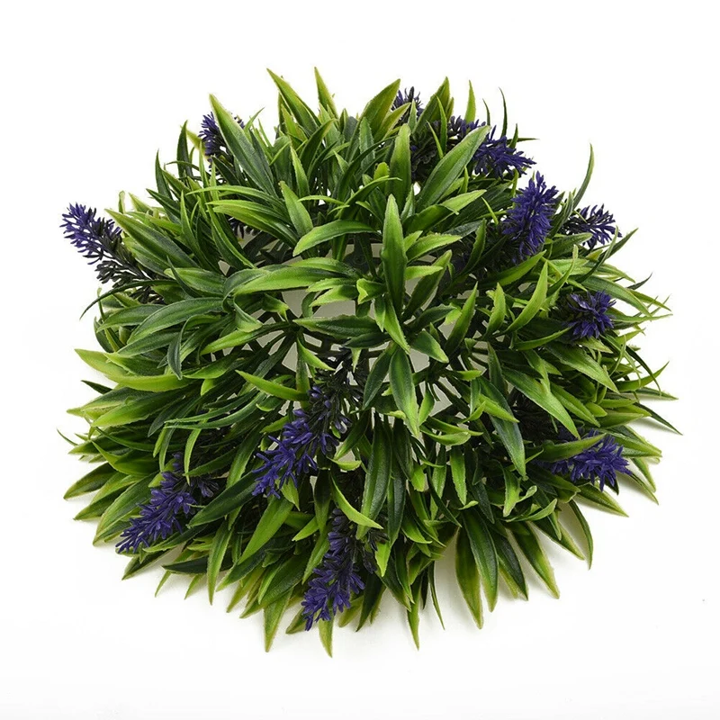 

Artificial Purple Lavender Flower Ball Hanging Topiary Garden Basket Plant Decor 2 Pcs 25cm