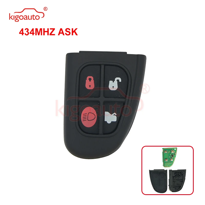 

Kigoauto Remote Control Car Key Fob Remote key fob 4 button 434Mhz for Jaguar X S XJ XK NHVWB1U241