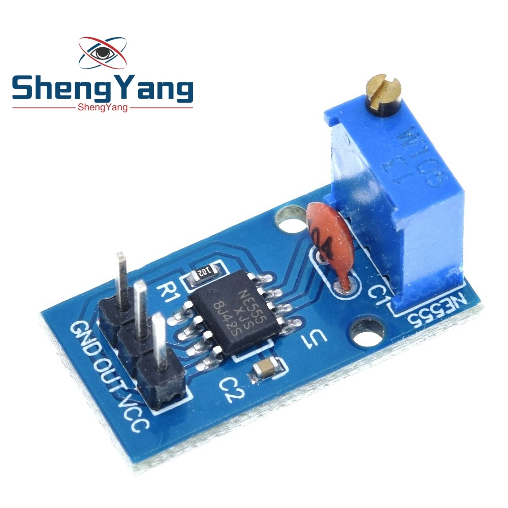 ShengYang 1 шт. NE555 Регулируемый Частотный импульсный генератор модуль для Arduino