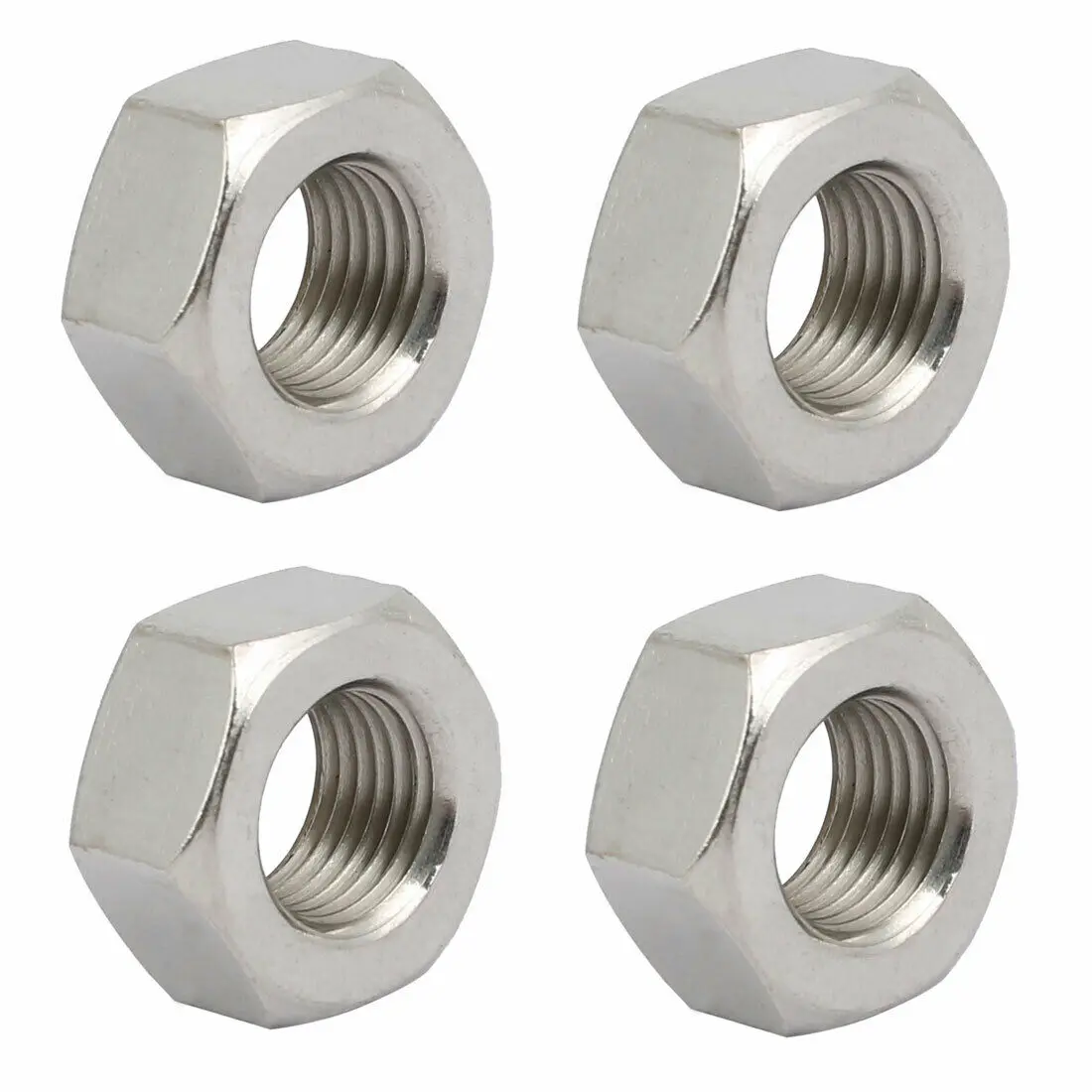 

4 шт. M12 x 1,25 мм Метрическая тонкая резьба 304 шестигранные гайки из нержавеющей стали