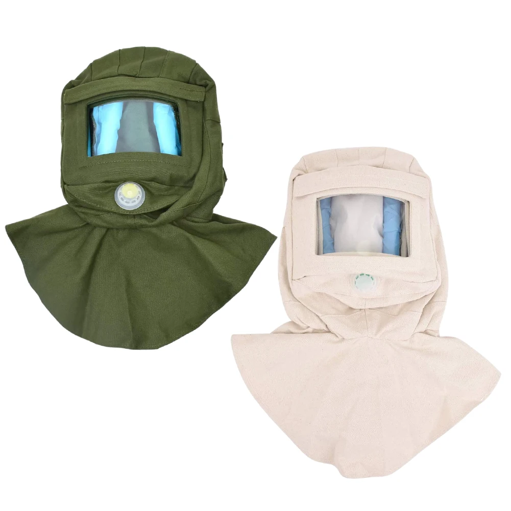 

Sand Blasting Hood Cap Shawl Cap Sandblaster Face-cove Anti Wind Cap Tools Dust Protective Face-cover Shield