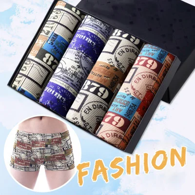 T2 4Pcs \ Комплект трусиков Для мужчин s нижнее белье, трусы-боксеры из мягкой ткани мужские трусы-боксеры из модала прочны боксерские трусы плюс Размеры трусы-боксеры с изображением Для мужчин нижнее белье Лот - Цвет: T2