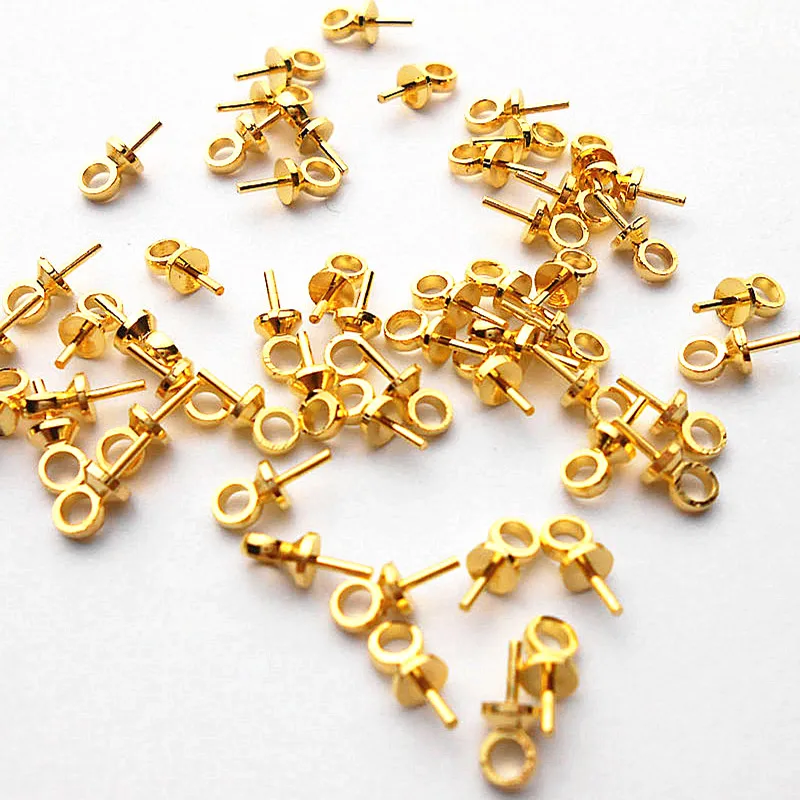 100pcs 3*6 мм самодельные Украшения Аксессуары золотое покрытие крюк для Цепочки и