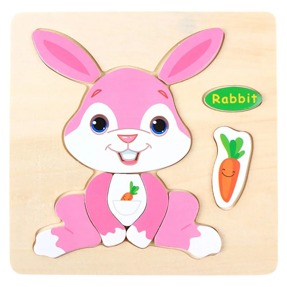 

Children DIY sticker puzzle game wooden puzzle toy baby recognition training educational toys l4