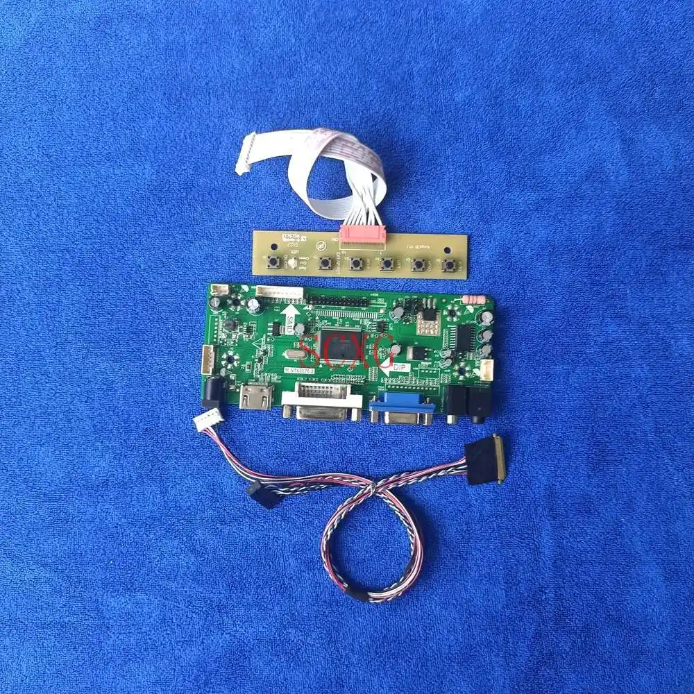 

HDMI-compatible DVI VGA LVDS 40 Pin 1024*600 DIY Kit LCD display controller board 60Hz WLED M.NT68676 Fit HSD101PFW2/HSD101PFW4