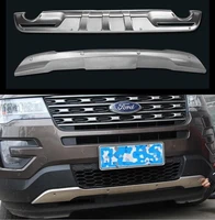stainless steel car front rear bumper protector guard plate fits for ford explorer 2 3 t 2016 2017 2018 2019