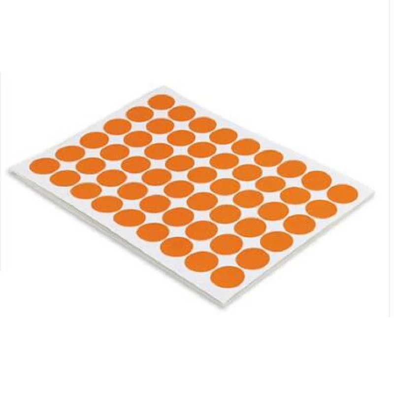 50 Sheet  A4 Matte Orange Printer paper Self Adhesive Label For Laser Inkjet Printer Paper Die-cut Round Sticker