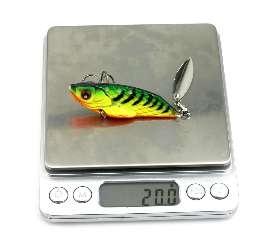 1 шт. набор рыболовных приманок ложка металлическая VIB блестки рыба жесткая