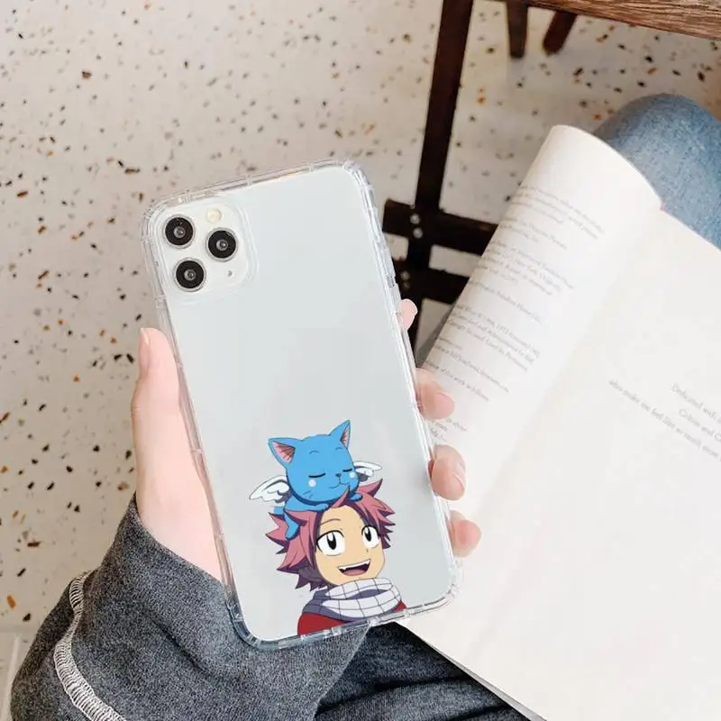 

Anime Fairy Tail Phone Case Transparent for iPhone 11 12 mini pro XS MAX 8 7 6 6S Plus X 5S SE 2020 XR