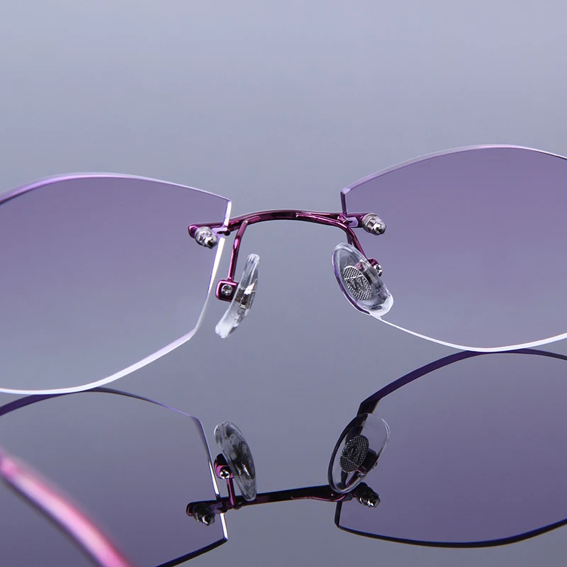 Женские роскошные стразы очки для обрезки близорукости без оправы чтения