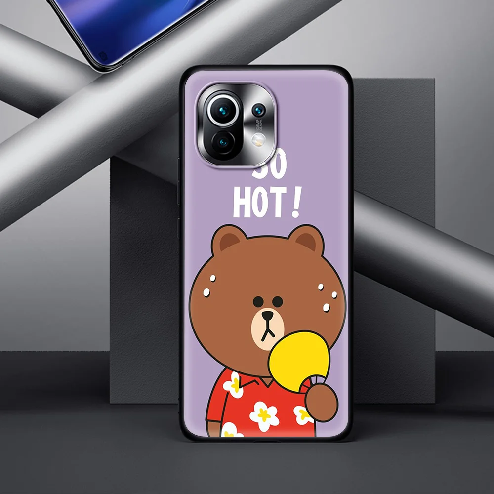 

Fashion Brand Bear Luxury Soft TPU Cover for Xiaomi Mi 10S Poco X3 NFC 9T 10T 10 Note 10 Pro Lite CC9 CC9E Phone Case Shell