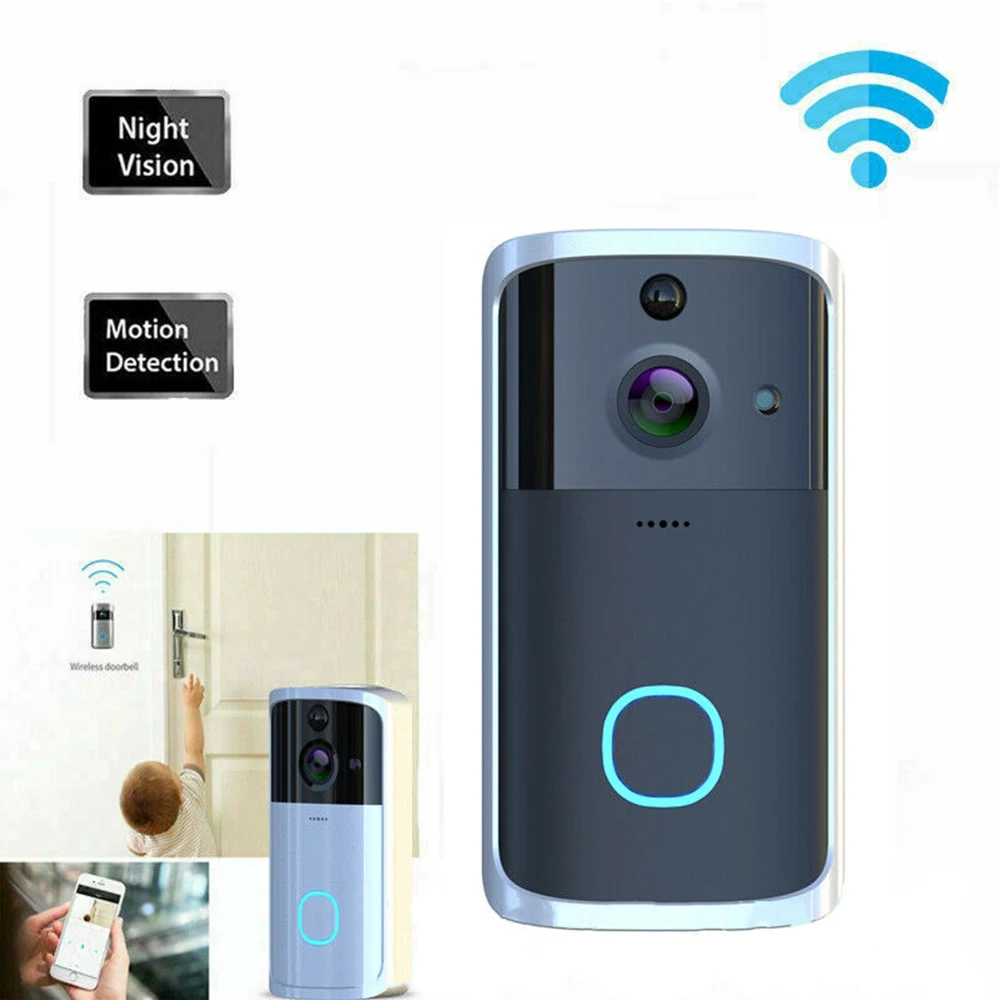 M7 смарт-Видео беспроводной WiFi дверной звонок ИК-визуальная камера Wifi