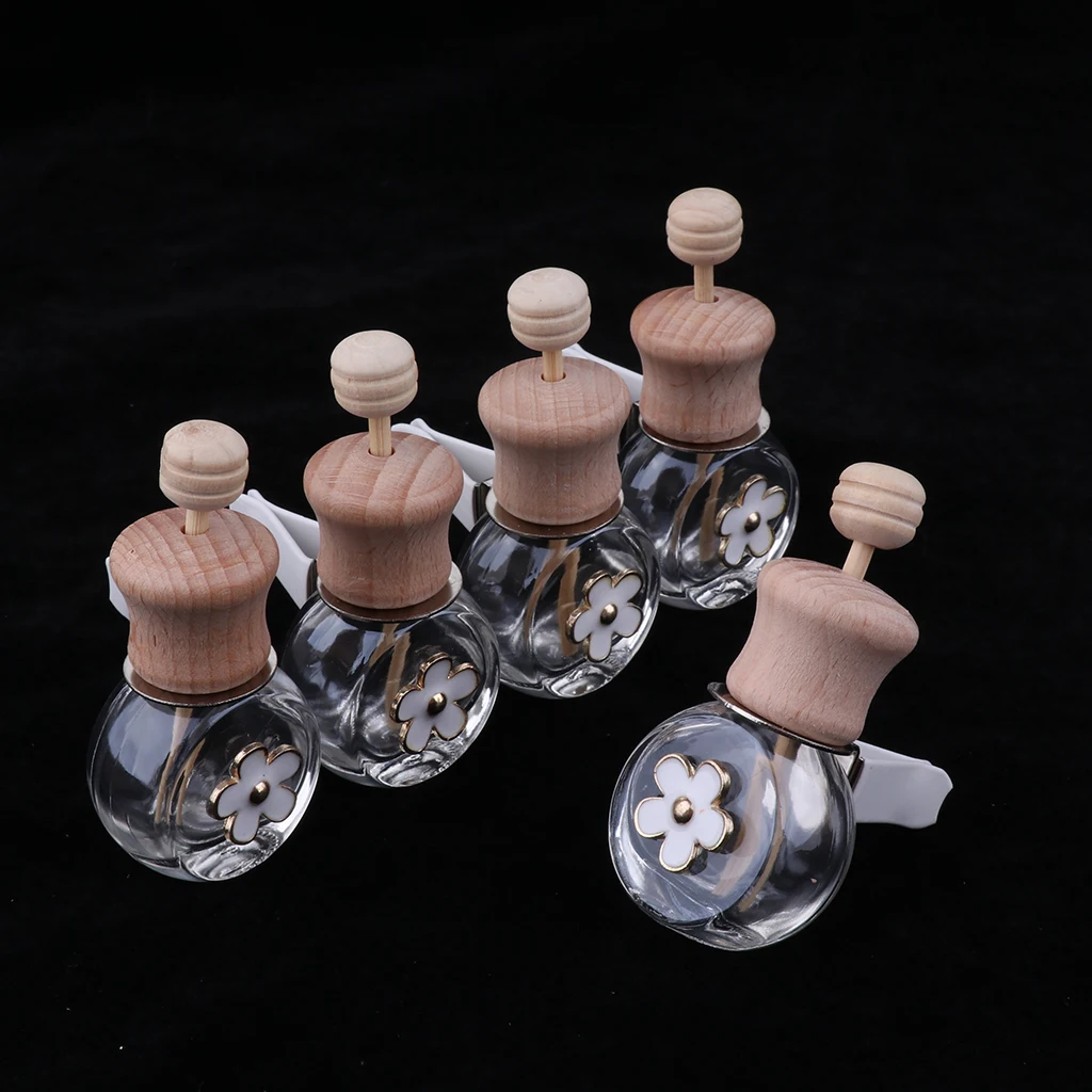 

5Pieces Charm Perfume Bottle Car Perfume Bottle For Home Bathroom Bedroom