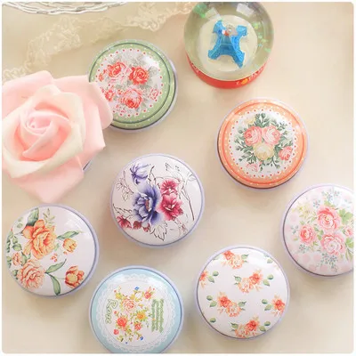 Маленькие жестяные коробочки коробка с мазью в разных стилях портативные