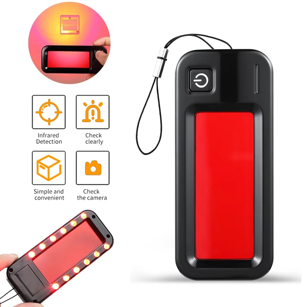 Антишпионский детектор скрытой камеры с 12 Светодиодный светильник лампами