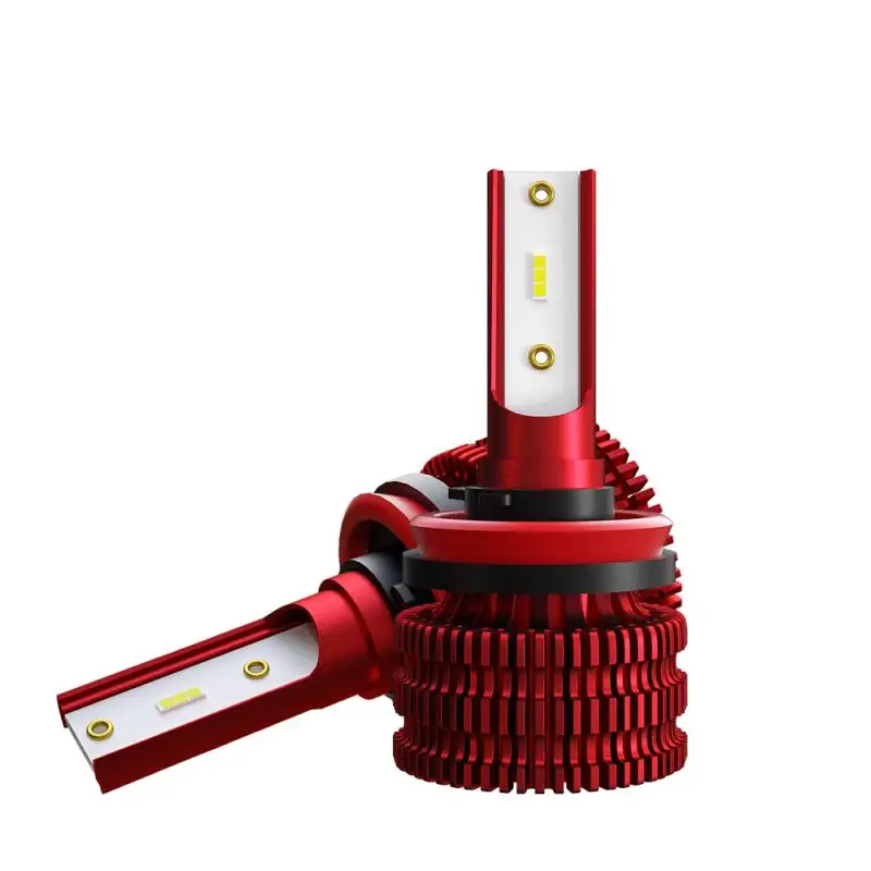 Red Ultra-light LED Car Headlight Bulbs Kit 72W 8000LM 6500K 12V 24V Auto Headlamp Fog Light Bulb For 2X H1/ H4/H7/H11/9005/9006